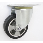 KOŁO ALUMINIUM-GUMA 125MM OBUDOWA SKRĘTNA A22G