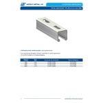 PROFIL MONTAŻOWY TYP MF 2,0 (41*41*2MM) DŁ. 3000MM