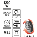 POLERKA 1200W 180MM