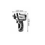 KLUCZ UDAROWY AKUMULATOROWY 1/4'' GDR 10.8-LI 2*2AH LB
