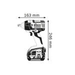 KLUCZ UDAROWY AKUMULATOROWY 1/2'' GDS 18V-EC 250 0*AH