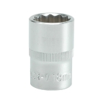 NASADKA KRÓTKA 12-KĄTNA CHROMOWANA 1/2'' 22MM