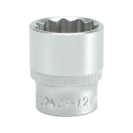 NASADKA KRÓTKA 12-KĄTNA CHROMOWANA 1/2'' 27MM