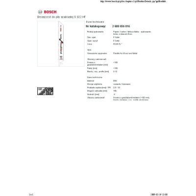 BRZESZCZOT DO PIŁY SZABLASTEJ S922HF 5SZT.