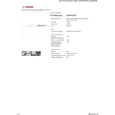 BRZESZCZOT DO PIŁY SZABLASTEJ S1222VF 5SZT.