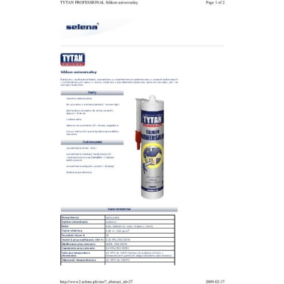 SILIKON UNIWERSALNY TYTAN 280ML BRĄZOWY