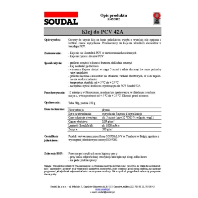 KLEJ DO PCV 42A 50ML