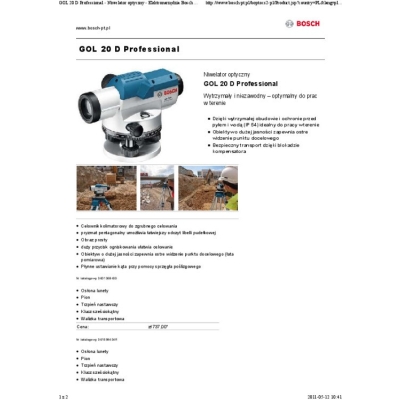NIWELATOR GOL20D+BT160+GR500