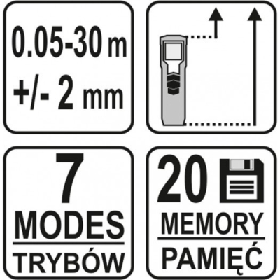 DALMIERZ LASEROWY 0.05-30M