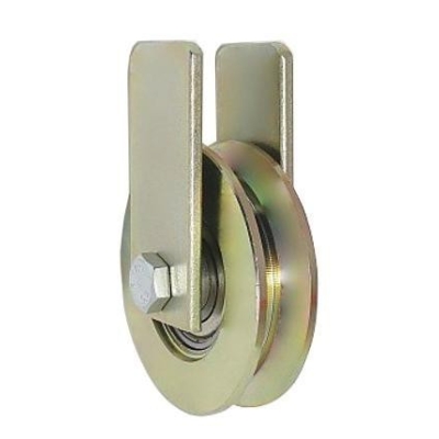 ROLKA METALOWA 79MM ŁOŻYSKOWANA NA TEOWNIK+UCHWYT RJTM-79-22