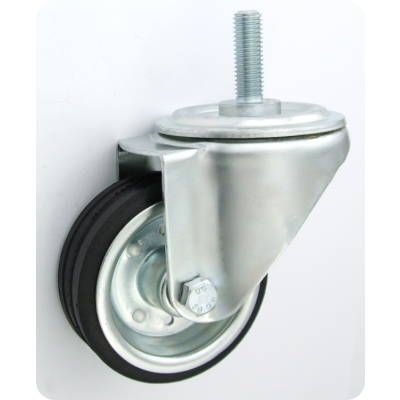 KOŁO METAL-GUMA 80MM OBUDOWA Z TRZPIENIEM 5