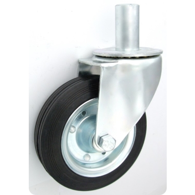 KOŁO METAL-GUMA 160MM OBUDOWA Z TRZPIENIEM 44