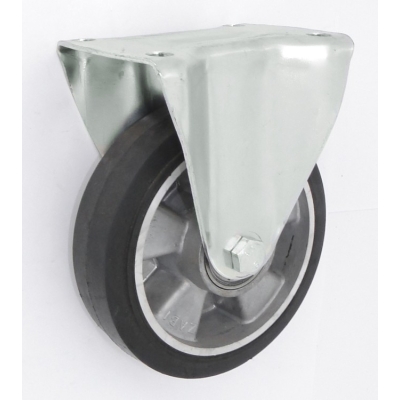 KOŁO ALUMINIUM-GUMA 160MM OBUDOWA STAŁA A43G