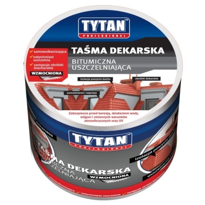 TAŚMA USZCZELNIAJĄCA DEKARSKA 15CM*10MB SREBRNA/ALUMINIOWA