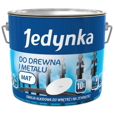 EMALIA ALKIDOWA DO DREWNA I METALU BIAŁA 5.0L