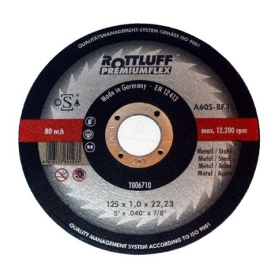 TARCZA PŁASKA T1A 125*1.0*22 A60S-BF PREMIUMFLEX