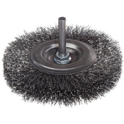 SZCZOTKA TARCZOWA DRUT STALOWY TRZPIEŃ 6MM FI150MM