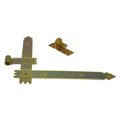 ZAWIAS DRZWIOWY KĄTOWY OCYNKOWANY 250MM 2 SZTUKI