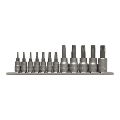 ZESTAW KLUCZY TORX NA SZYNIE 12SZ Z OTWOREM