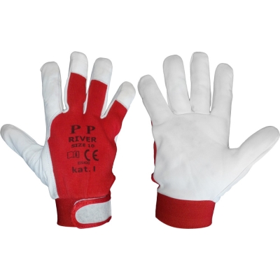 RĘKAWICE SKÓRA KOZIA, RZEP, SAFETICULT PRO, TECHNIK R.9