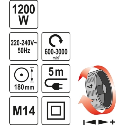 POLERKA 1200W 180MM
