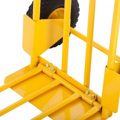 WÓZEK TRANSPORTOWY STALOWY Z ROZKŁADANĄ PLATFORMĄ 200 KG