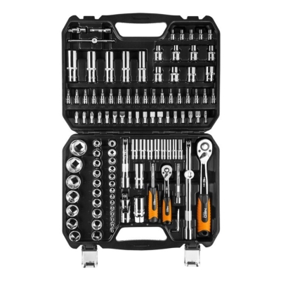 ZESTAW KLUCZY NASADOWYCH 1/2',1/4'' 110 CZĘŚCI