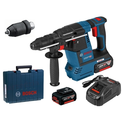 MŁOT UDAROWY OBROTOWY AKUMULATOROWY SDS+ GBH 18V-26 F 2*6.0A