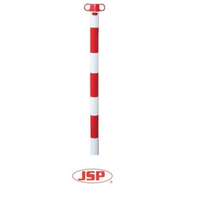 SŁUPEK OSTRZEGAWCZY ROAD-POST-WC BIAŁO-CZERWONY