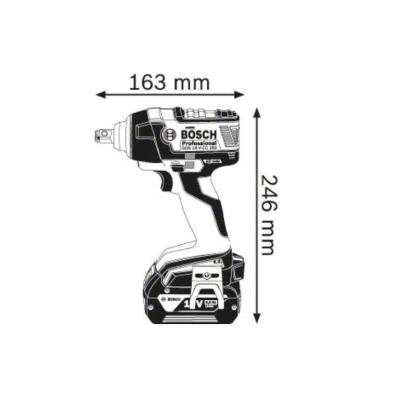 KLUCZ UDAROWY AKUMULATOROWY 1/2'' GDS 18V-EC 250 0*AH