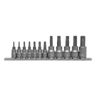 ZESTAW KLUCZY TORX NA SZYNIE 12SZ Z OTWOREM