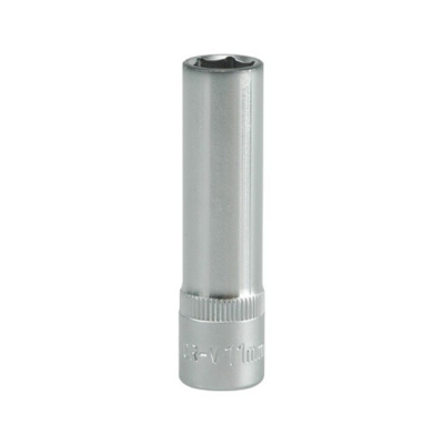 NASADKA DŁUGA 6-KĄTNA CHROMOWANA 3/8'' 11MM