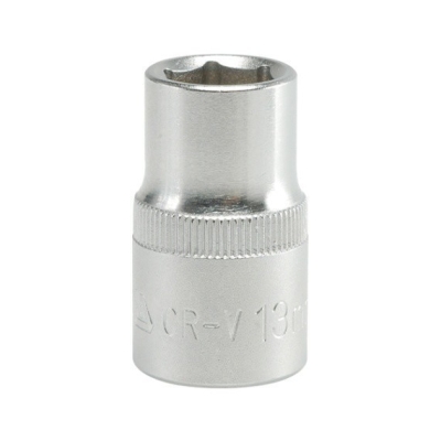 NASADKA KRÓTKA 6-KĄTNA CHROMOWANA 1/2'' 13MM