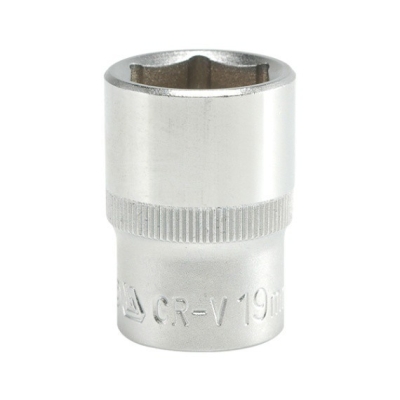 NASADKA KRÓTKA 6-KĄTNA CHROMOWANA 1/2'' 19MM