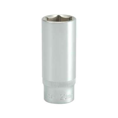 NASADKA DŁUGA 6-KĄTNA CHROMOWANA 1/2'' 23MM