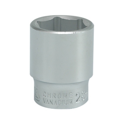 NASADKA KRÓTKA CHROMOWANA 6-KĄTNA 3/4'' 28MM