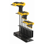 KLUCZE TORX TYPU 'T' T10-T50, ZESTAW 9 SZTUK