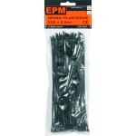 OPASKI PLASTIKOWE PA6.6 100SZT. CZARNE 200*2.5