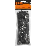 OPASKI PLASTIKOWE PA6.6 100SZT. CZARNE 200*2.5