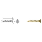 WKRĘT DO DREWNA OCYNK ŻÓŁTY PEŁNY GWINT FHD 4.0*12MM