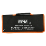 ZESTAW KLUCZY PŁASKO-OCZKOWYCH 12 CZĘŚCIOWY 8-24MM POLER