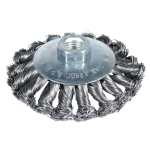 SZCZOTKA TARCZOWO KĄTOWA SPLATANA 100MM ZN