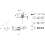 ZAMEK KASETOWY CHROMOWANY ZKP-61 A1