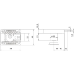 ZAMEK MEBLOWY NIKIEL ZMB-3