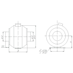 WENTYLATOR WKBO-25 1F