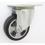 KOŁO ALUMINIUM-GUMA 125MM OBUDOWA SKRĘTNA A22G