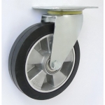 KOŁO ALUMINIUM-GUMA 200MM OBUDOWA SKRĘTNA A62G
