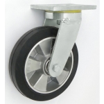 KOŁO ALUMINIUM-GUMA 200MM OBUDOWA SKRĘTNA SPAWANA A62GD