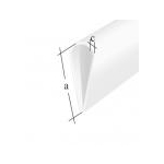 PROFIL ZACISKOWY PVC BIAŁY 1000X15X0,9
