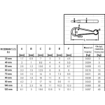 SPRĘŻYNA DO ŁAŃCUCHA 110MM OCYNKOWANA